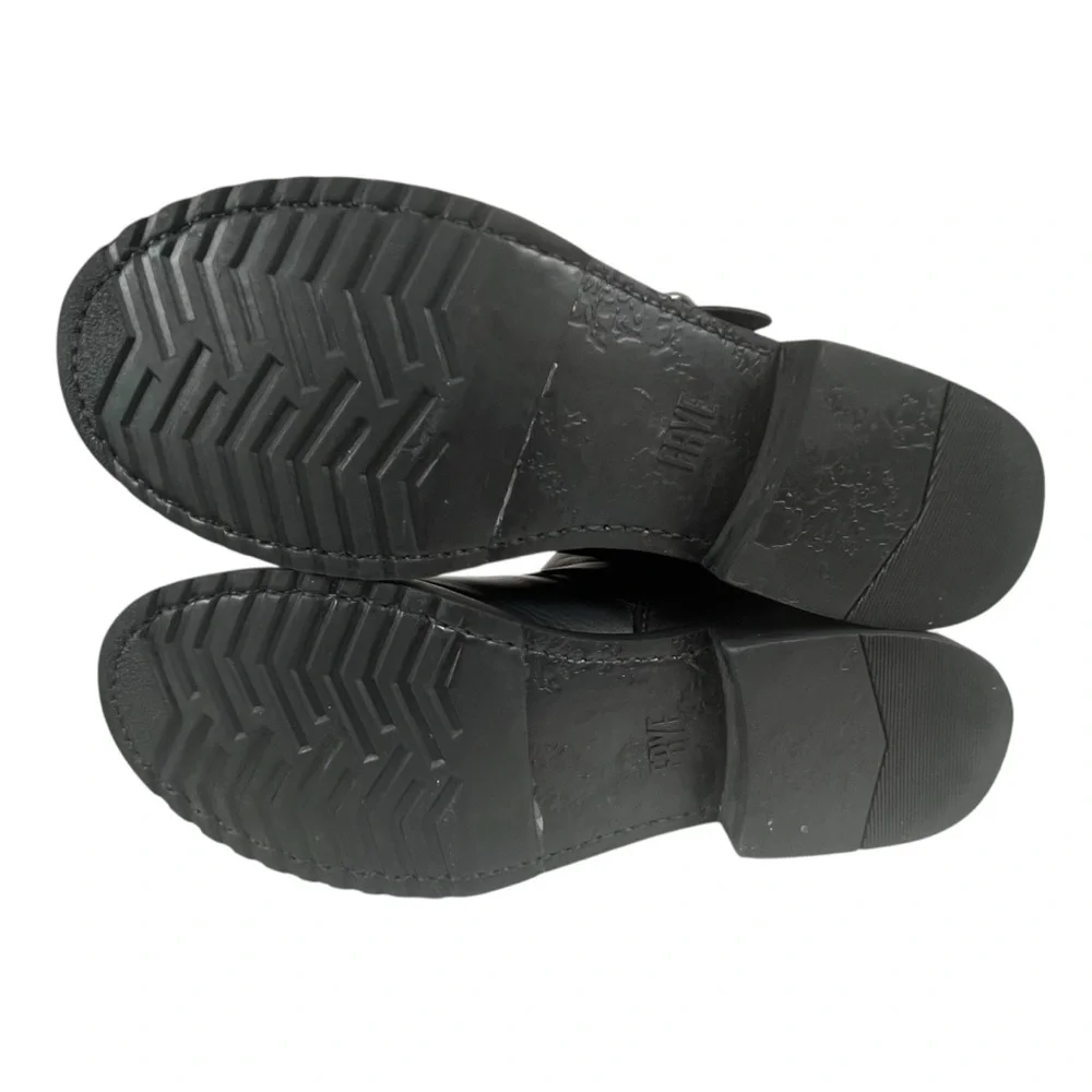Frye Veronica Flex Short Women’s 6 Black Leather Harness‎ Moto Boots